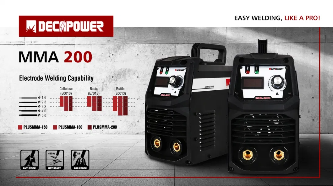Decapower DC Household Vrd Welding Machine Product Plus MMA 200 Cel
